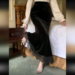 Velvet Lace Skirt